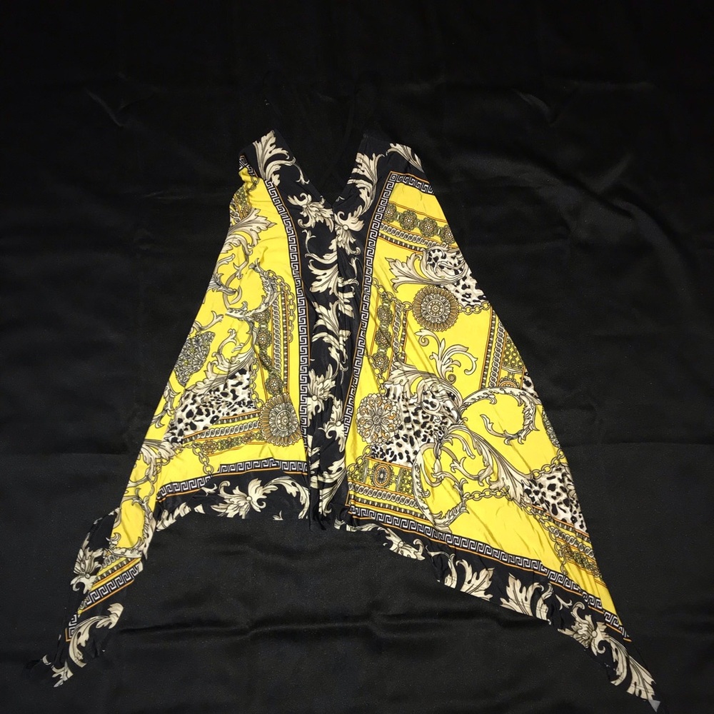 Fashion nova gold mine handkerchief dress